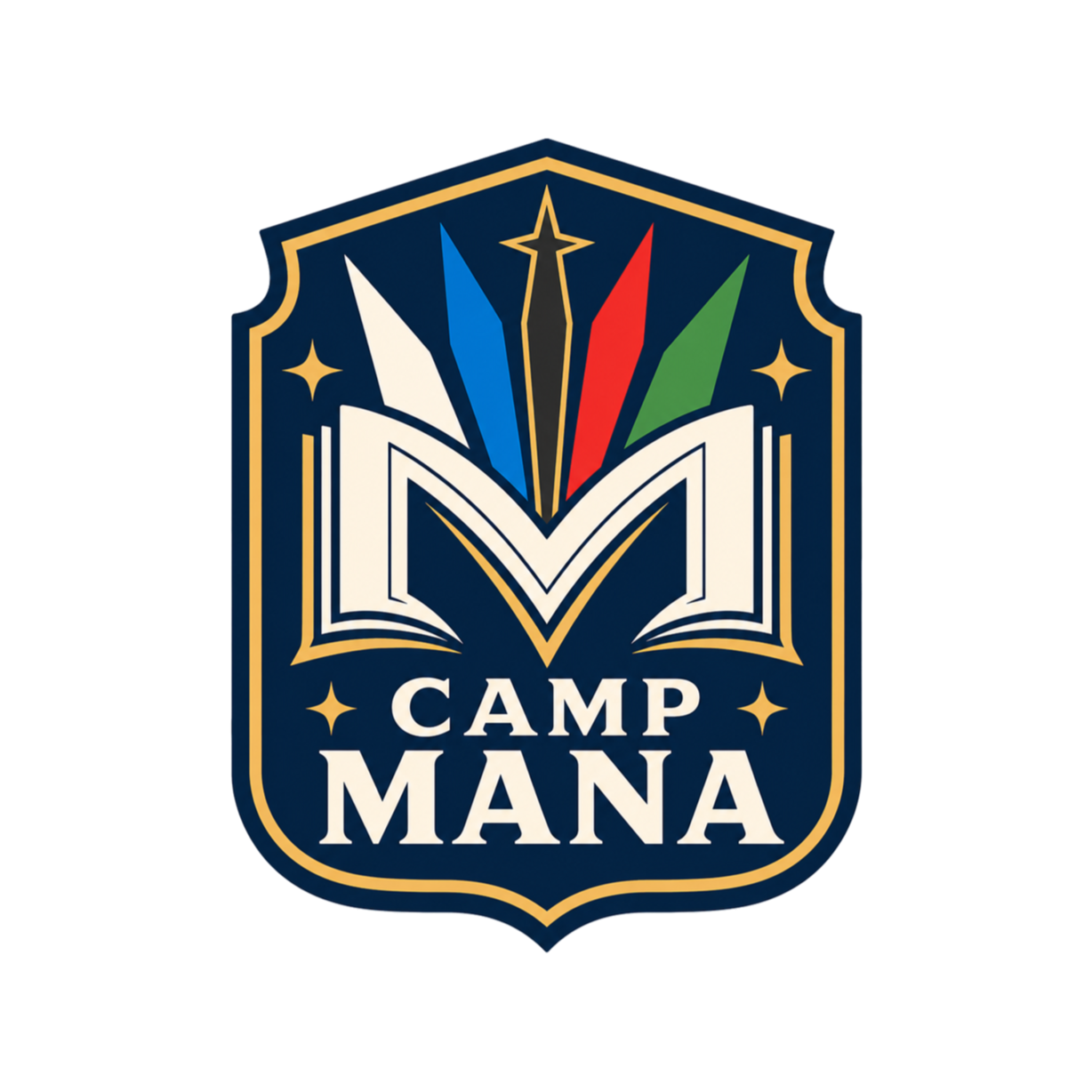 Camp Mana logo Camp Mana summer camp logo